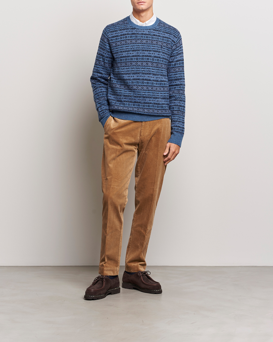Hombres | Jerséis y prendas de punto | Polo Ralph Lauren | Wool/Cashmere Fairisle Sweater Navy