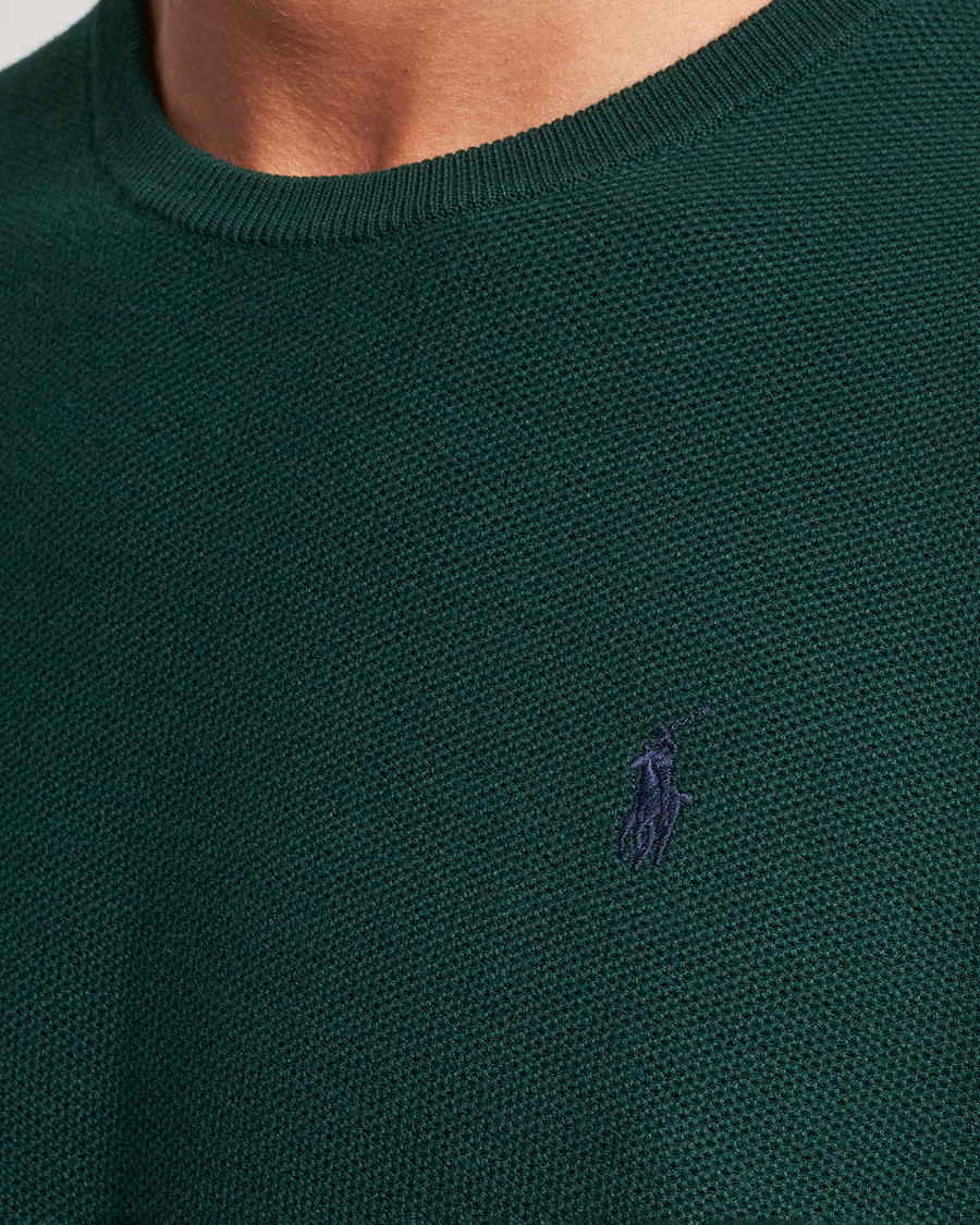 Hombres | Jerséis y prendas de punto | Polo Ralph Lauren | Textured Crew Neck Sweater Hunt Club Green