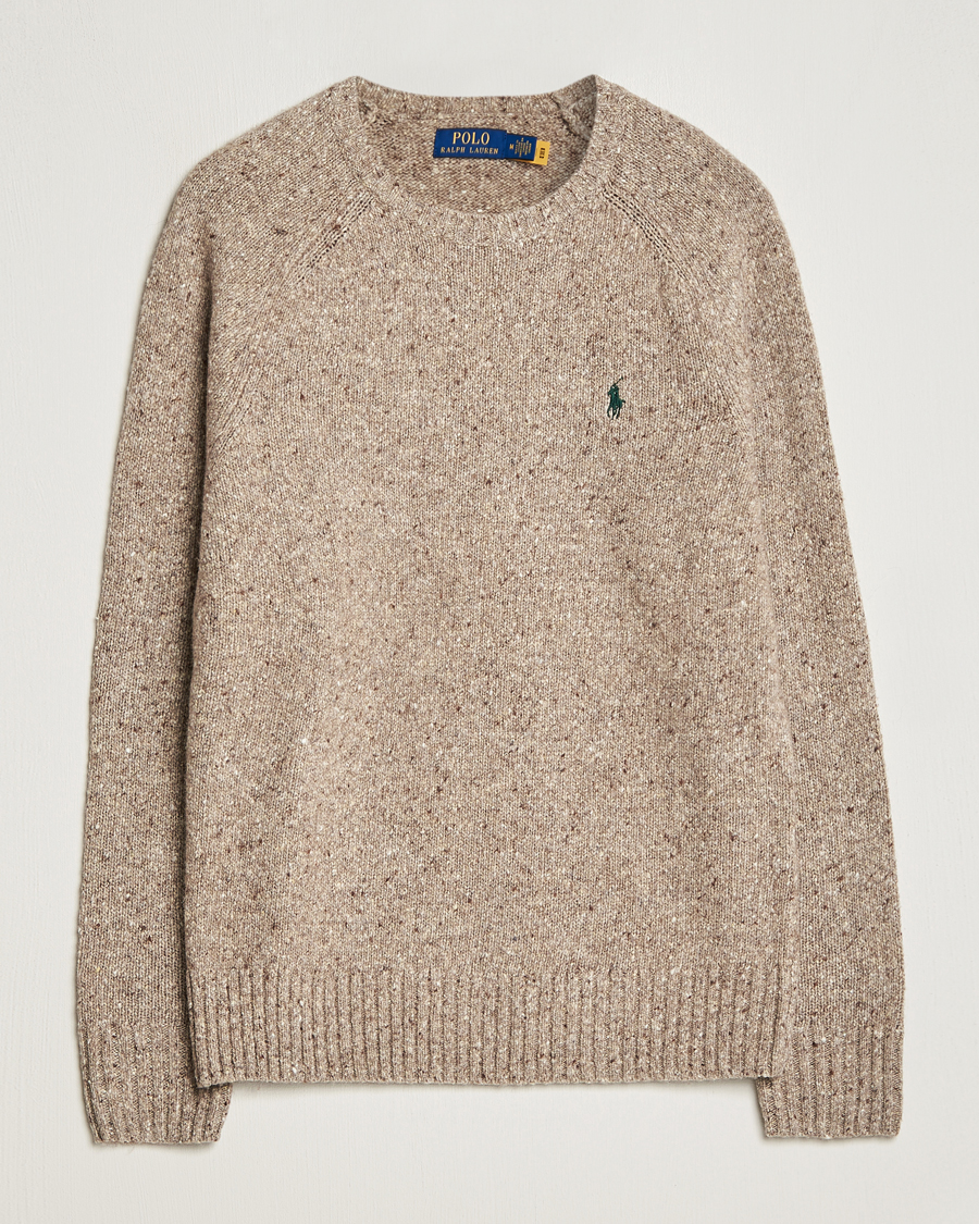 Hombres | Jerséis y prendas de punto | Polo Ralph Lauren | Wool Knitted Donegal Sweater Bark