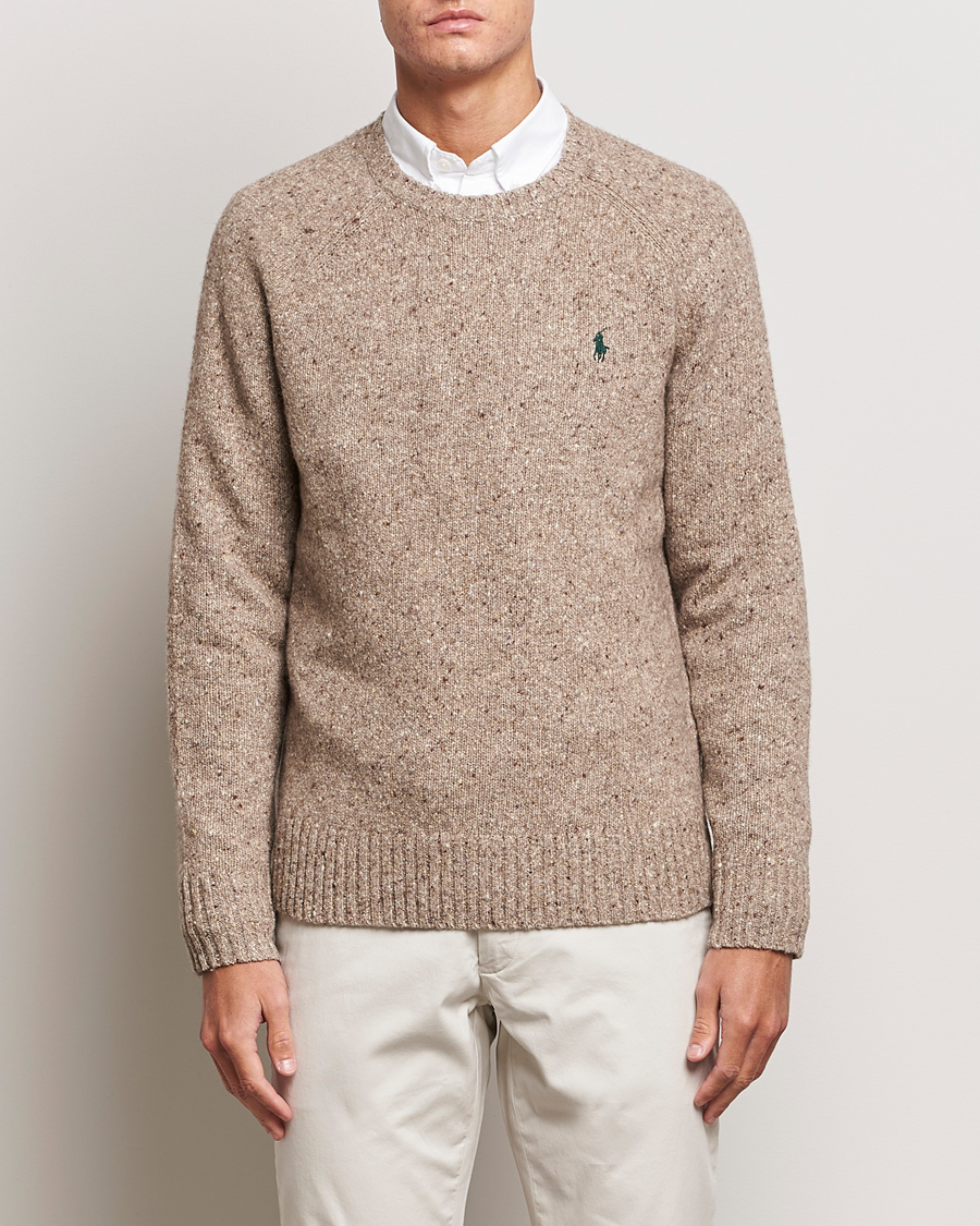Hombres | Jerséis y prendas de punto | Polo Ralph Lauren | Wool Knitted Donegal Sweater Bark