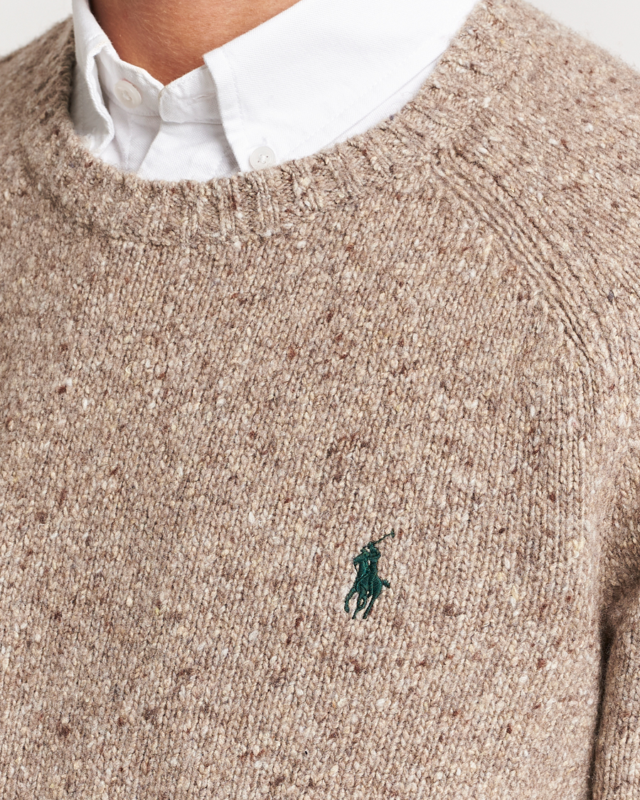 Hombres | Jerséis y prendas de punto | Polo Ralph Lauren | Wool Knitted Donegal Sweater Bark