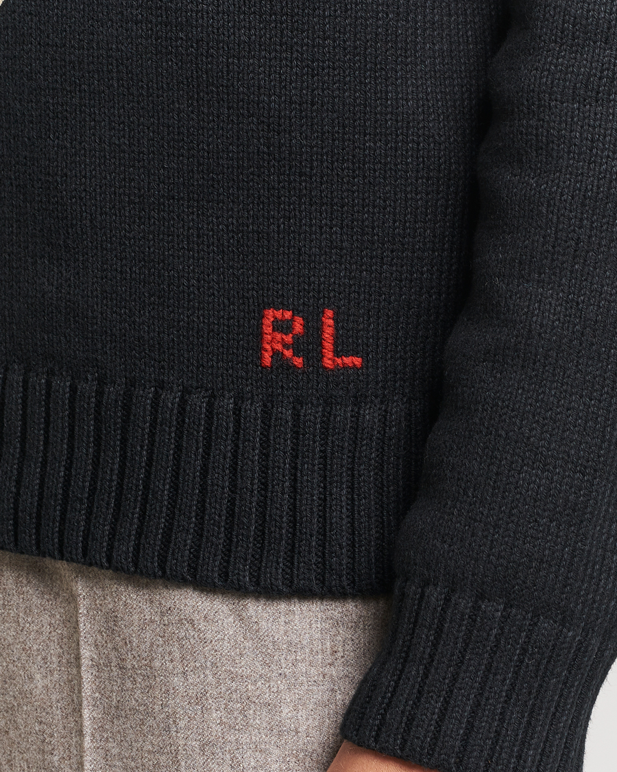 Hombres | Jerséis y prendas de punto | Polo Ralph Lauren | Knitted Bear Sweater Black