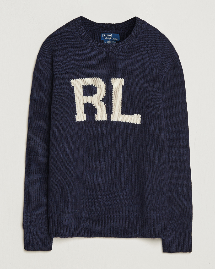 Hombres | Jerséis y prendas de punto | Polo Ralph Lauren | RL Wool Knitted Sweater Hunter Navy