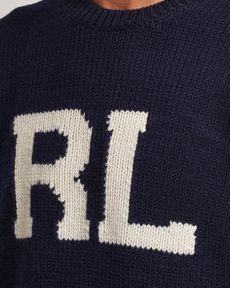 Hombres | Jerséis y prendas de punto | Polo Ralph Lauren | RL Wool Knitted Sweater Hunter Navy