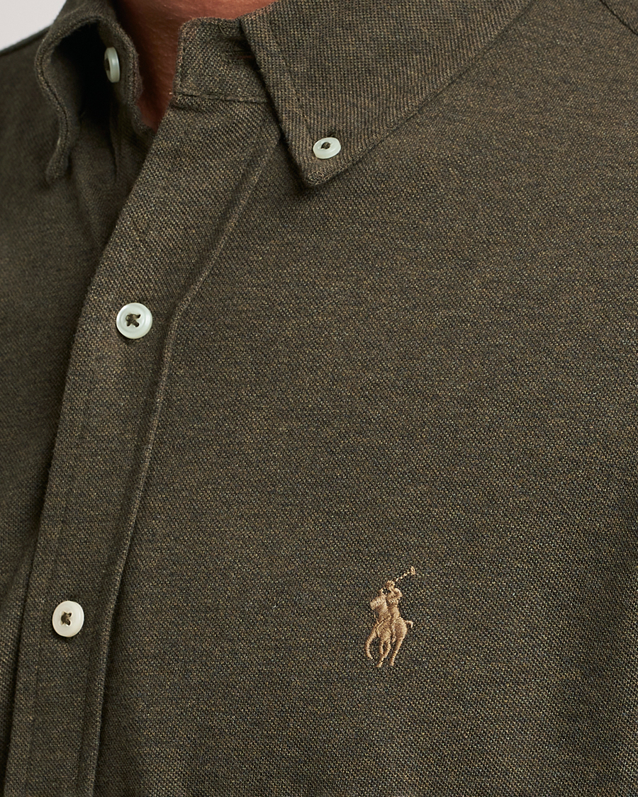 Hombres | Camisas | Polo Ralph Lauren | Featherweight Mesh Shirt Wilson Olive Heather