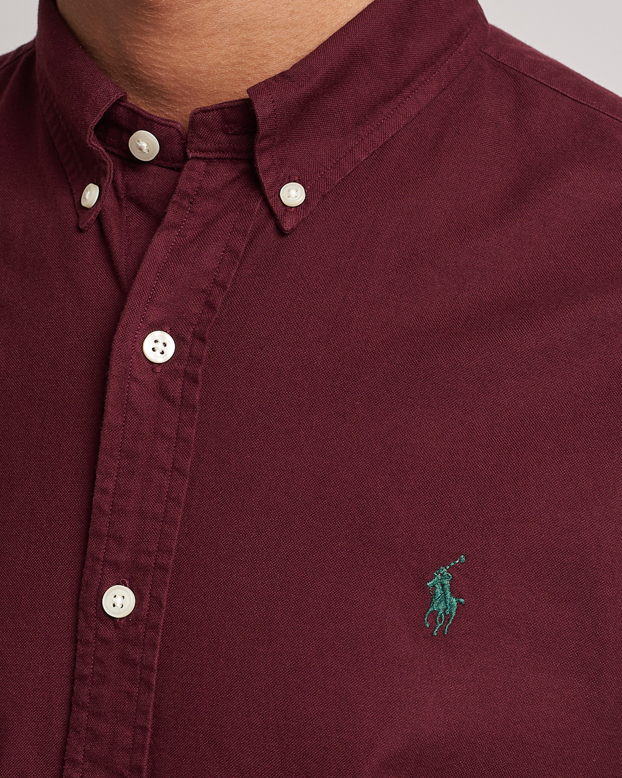 Hombres | Camisas | Polo Ralph Lauren | Slim Fit Garment Dyed Oxford Harvard Wine
