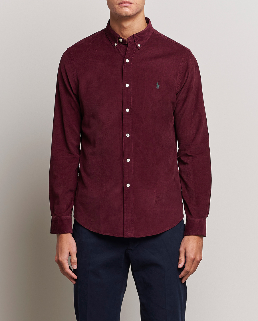 Hombres | Camisas | Polo Ralph Lauren | Slim Fit Corduroy Shirt Harvard Wine