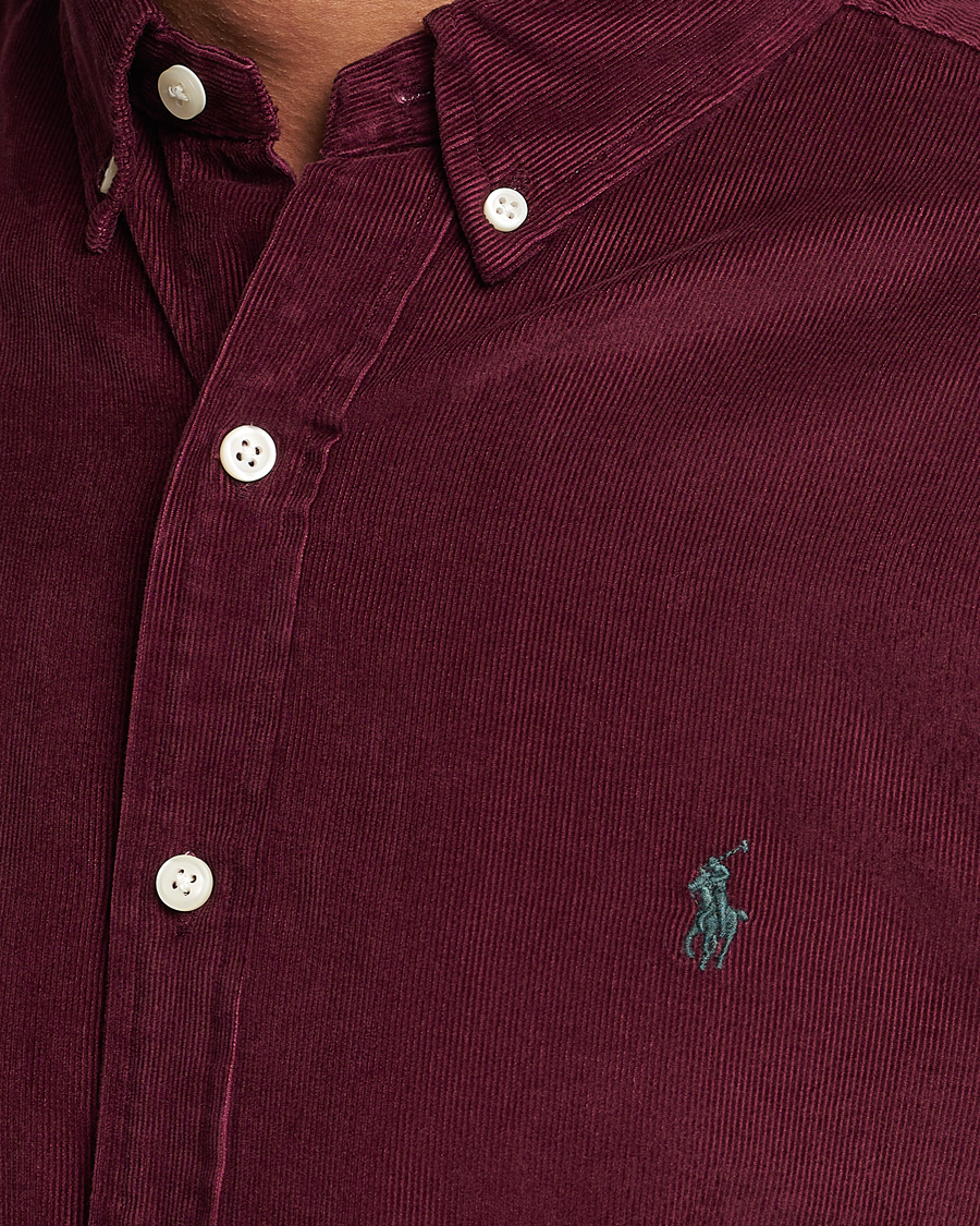 Hombres | Camisas | Polo Ralph Lauren | Slim Fit Corduroy Shirt Harvard Wine
