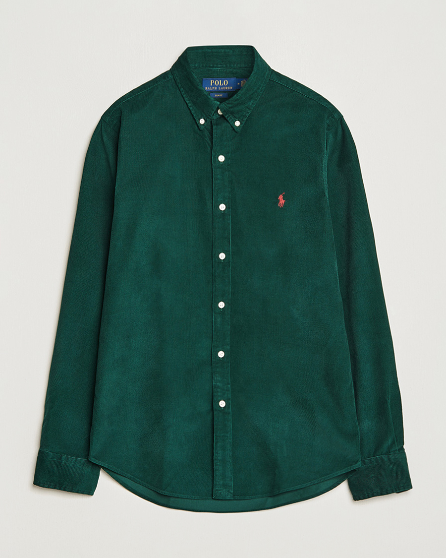 Hombres | Camisas | Polo Ralph Lauren | Slim Fit Corduroy Shirt Hunt Club Green