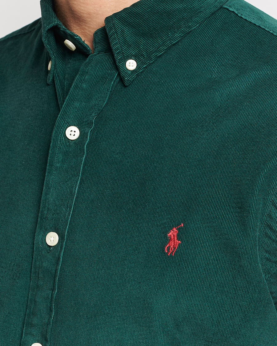 Hombres | Camisas | Polo Ralph Lauren | Slim Fit Corduroy Shirt Hunt Club Green