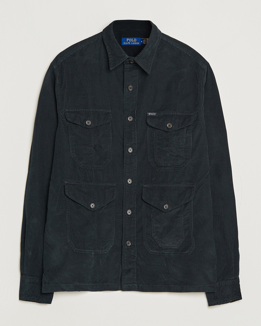 Hombres | Camisas | Polo Ralph Lauren | Corduroy Pocket Overshirt Black