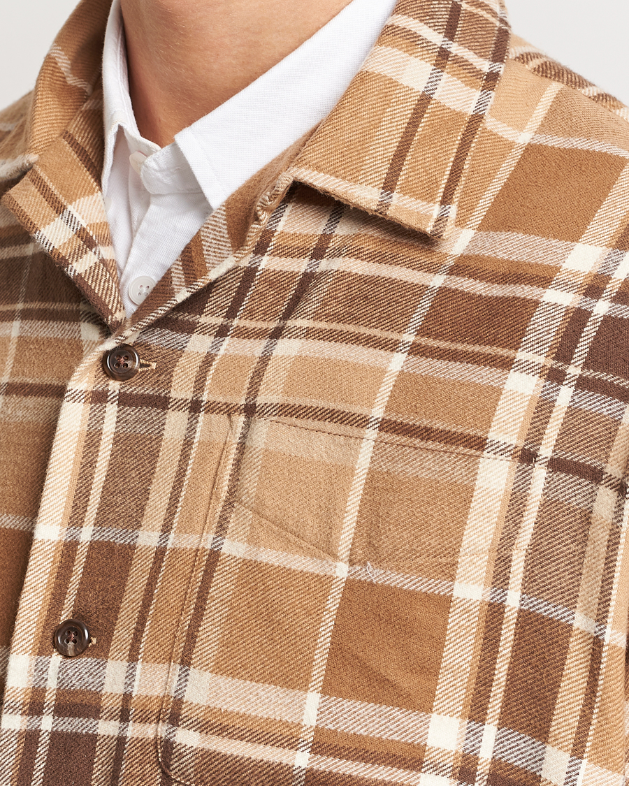 Hombres | Camisas | Polo Ralph Lauren | Brushed Flannel Checked Shirt Khaki/Brown