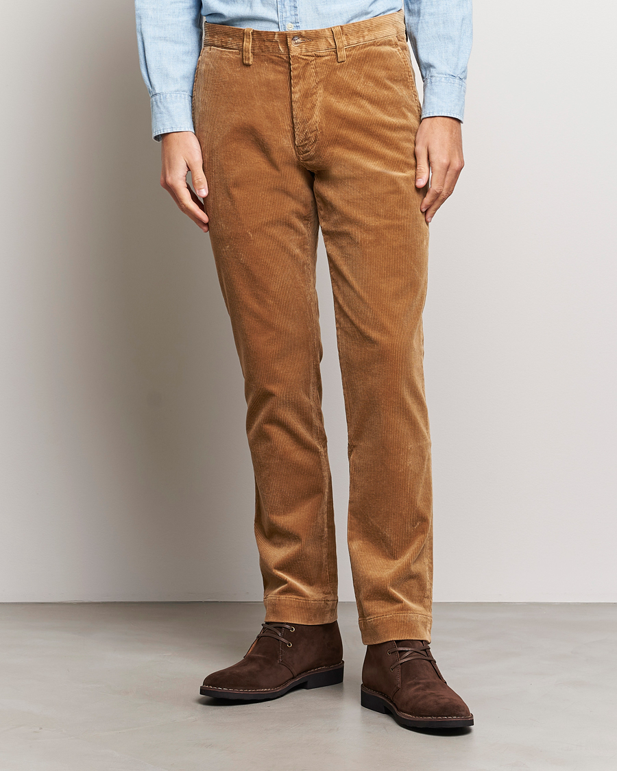 Hombres | Pantalones | Polo Ralph Lauren | Bedford Slim Fit Corduroy Trousers Golden Brown