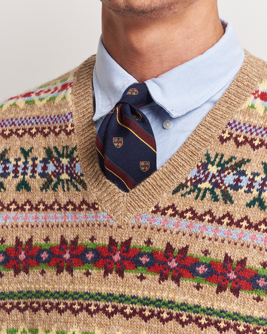 Hombres | Polo Ralph Lauren Vintage Club Striped Tie Navy | Polo Ralph Lauren | Vintage Club Striped Tie Navy