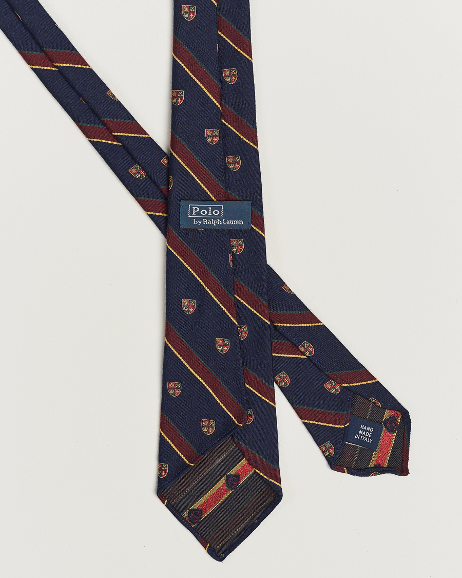 Hombres | Polo Ralph Lauren Vintage Club Striped Tie Navy | Polo Ralph Lauren | Vintage Club Striped Tie Navy