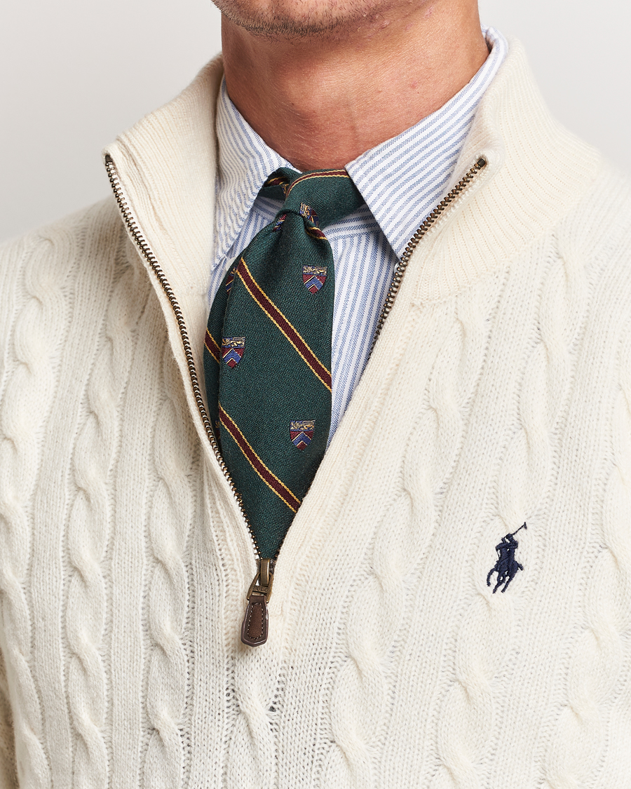 Hombres |  | Polo Ralph Lauren | Vintage Club Striped Tie Green