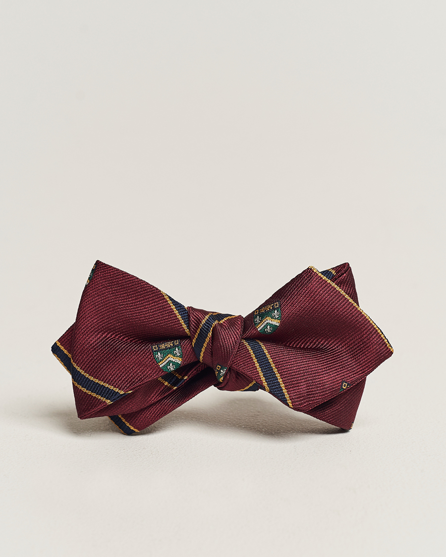 Hombres | Polo Ralph Lauren Vintage Club Striped Bow Tie Wine | Polo Ralph Lauren | Vintage Club Striped Bow Tie Wine