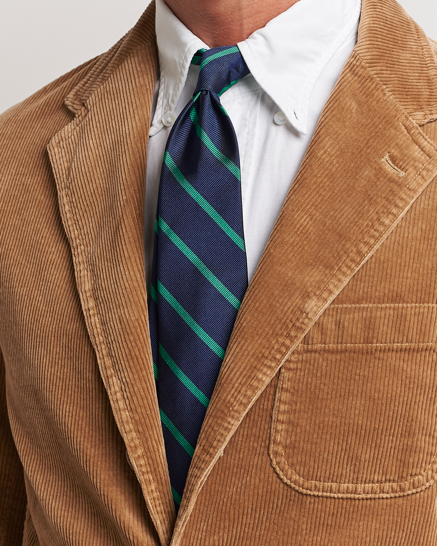 Hombres | Corbatas | Polo Ralph Lauren | Striped Tie Navy/Green