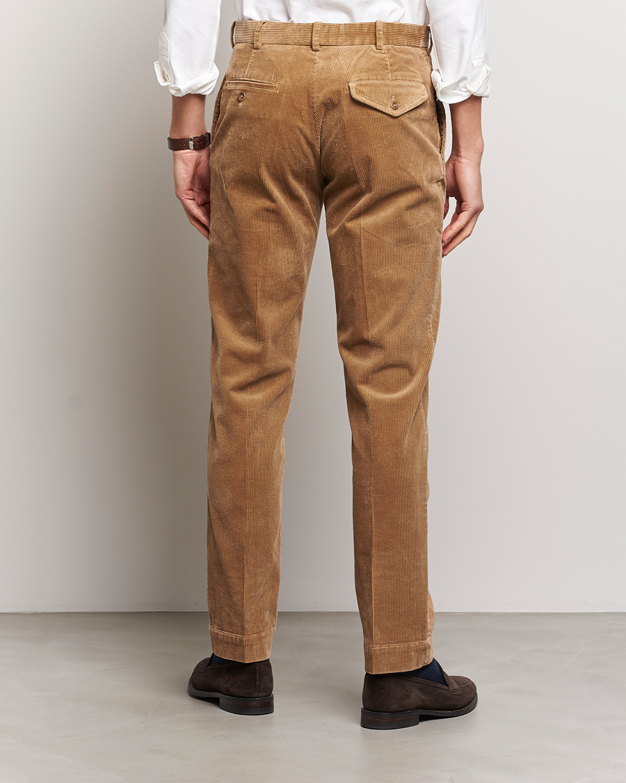 Hombres | Pantalones | Polo Ralph Lauren | Corduroy Pleated Trousers Rustic Tan