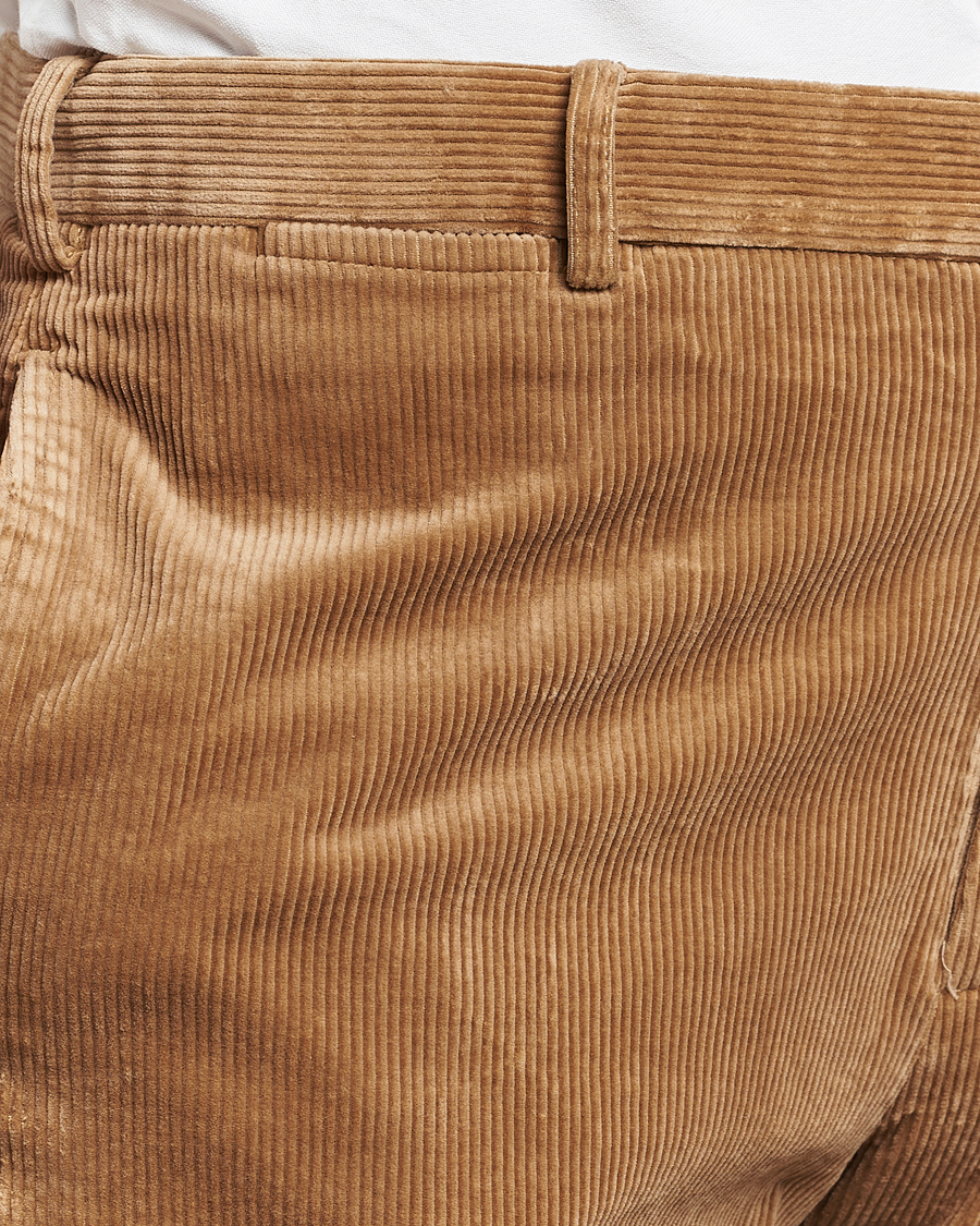Hombres | Pantalones | Polo Ralph Lauren | Corduroy Pleated Trousers Rustic Tan