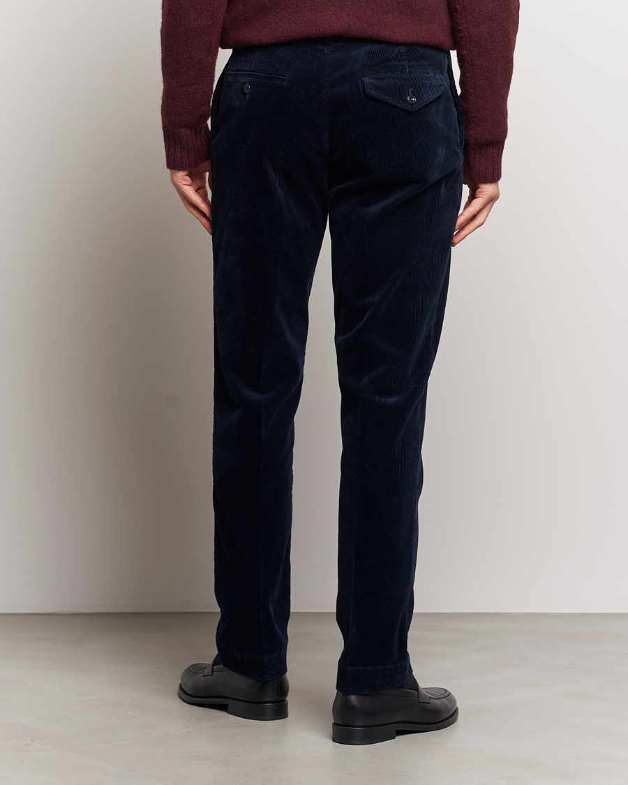 Hombres | Pantalones | Polo Ralph Lauren | Corduroy Pleated Trousers Aviator Navy