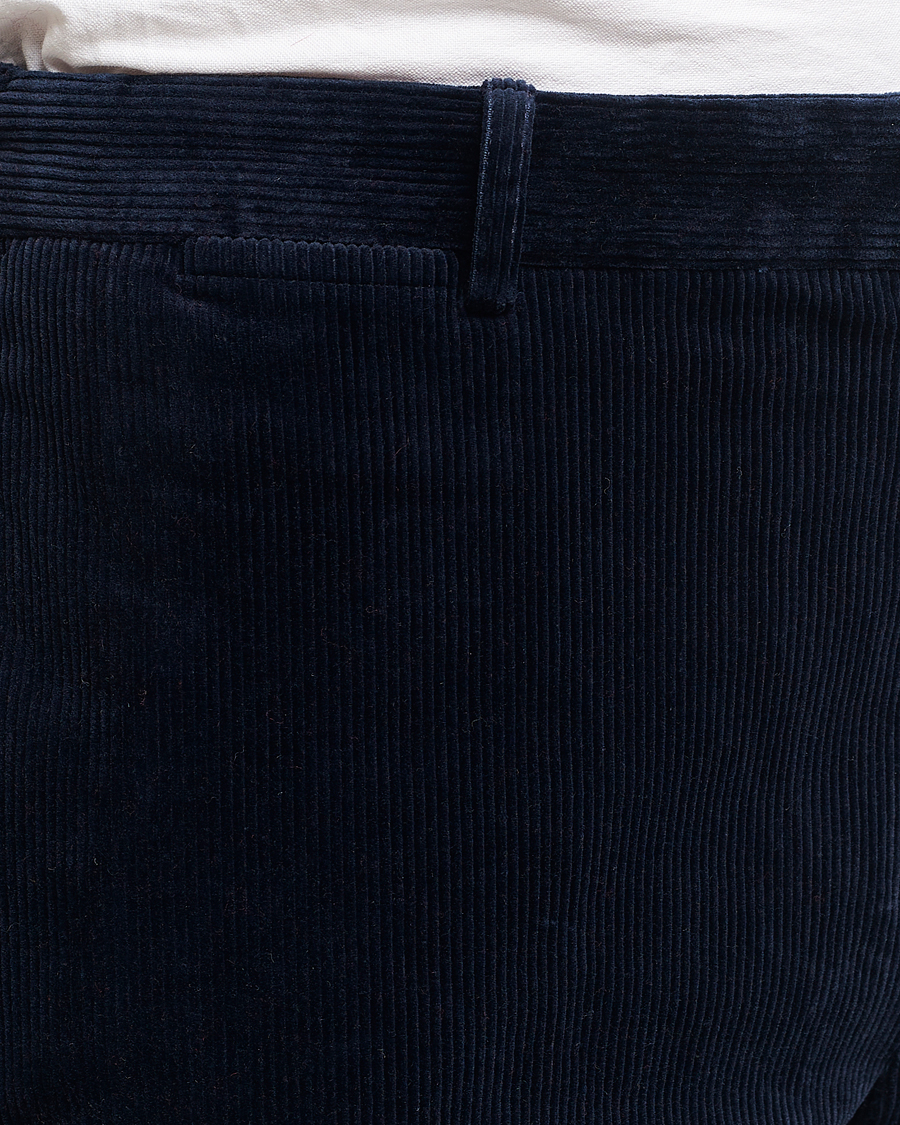 Hombres | Pantalones | Polo Ralph Lauren | Corduroy Pleated Trousers Aviator Navy