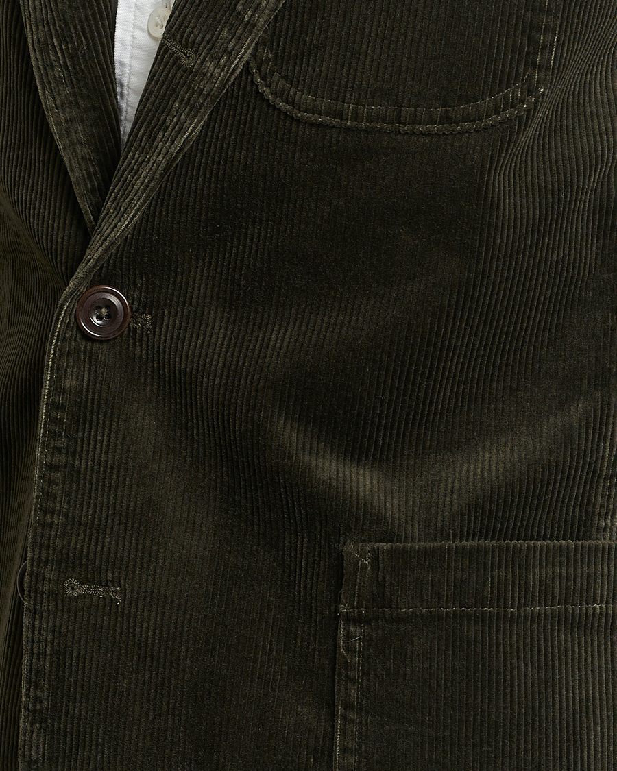 Hombres | Blazers | Polo Ralph Lauren | Corduroy Stretch Blazer Oil Cloth Green