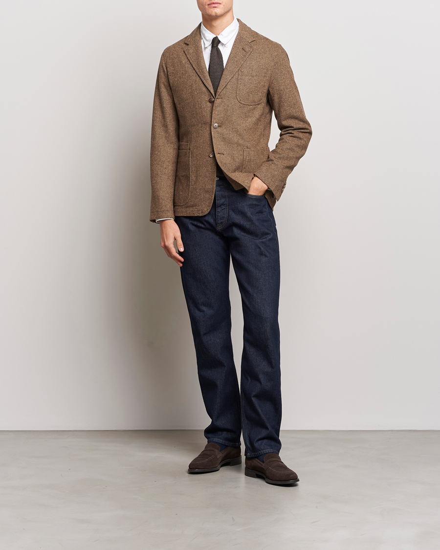 Hombres | Blazers | Polo Ralph Lauren | Classic Herringbone Sportcoat Brown/Tan