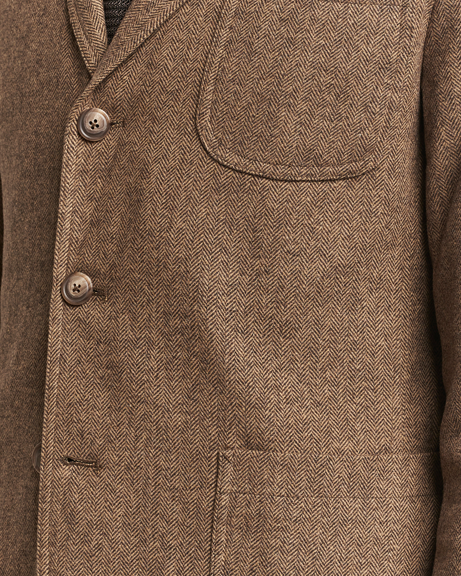 Hombres | Blazers | Polo Ralph Lauren | Classic Herringbone Sportcoat Brown/Tan