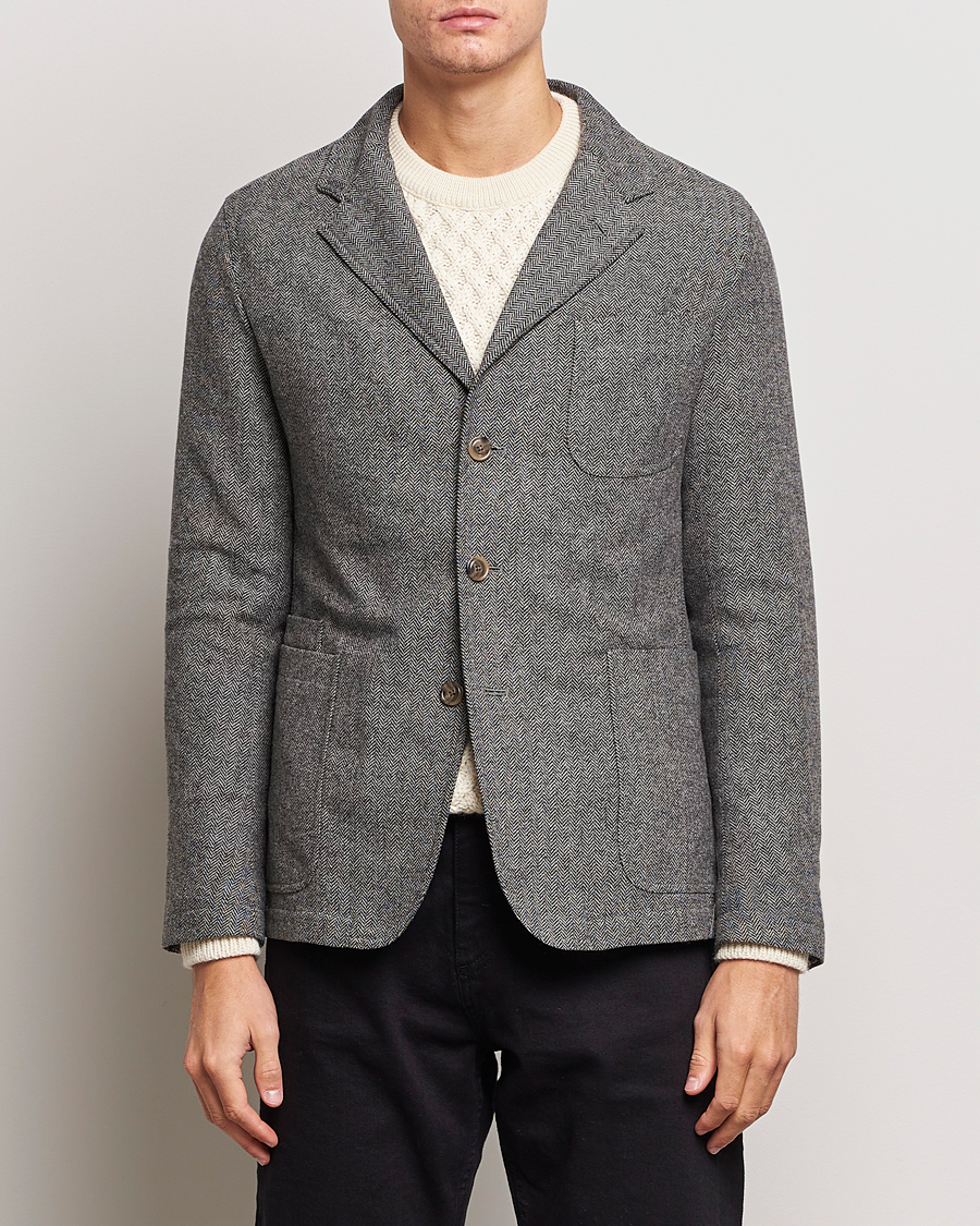 Hombres | Blazers | Polo Ralph Lauren | Classic Herringbone Sportcoat Black/Cream