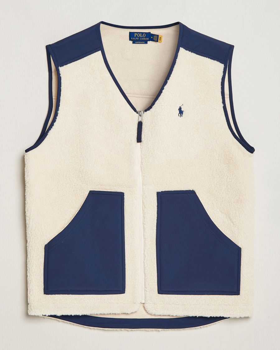 Hombres | Abrigos y chaquetas | Polo Ralph Lauren | Gilet Pile Vest Winter Cream/Newport Navy