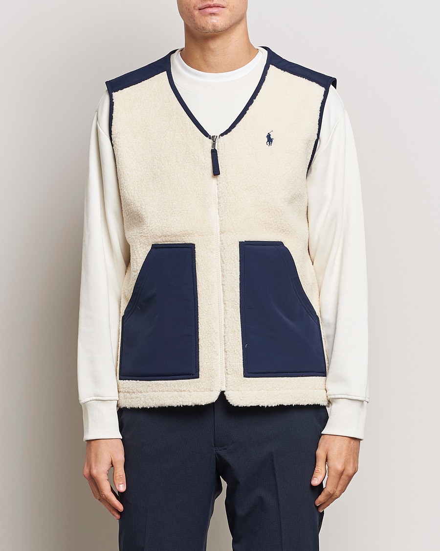 Hombres | Abrigos y chaquetas | Polo Ralph Lauren | Gilet Pile Vest Winter Cream/Newport Navy