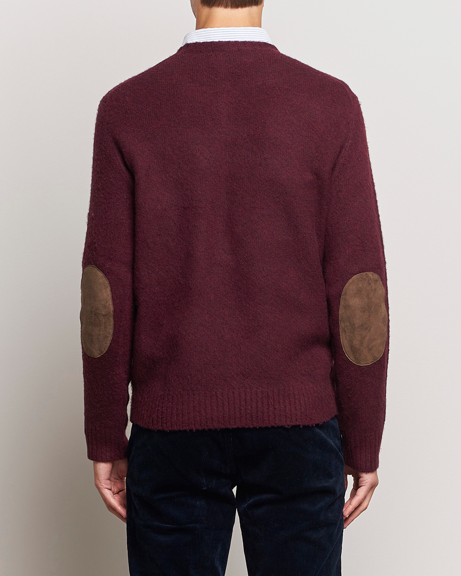 Hombres | Jerséis y prendas de punto | Polo Ralph Lauren | Wool/Cashmere Patch Crew Neck Wine Heather