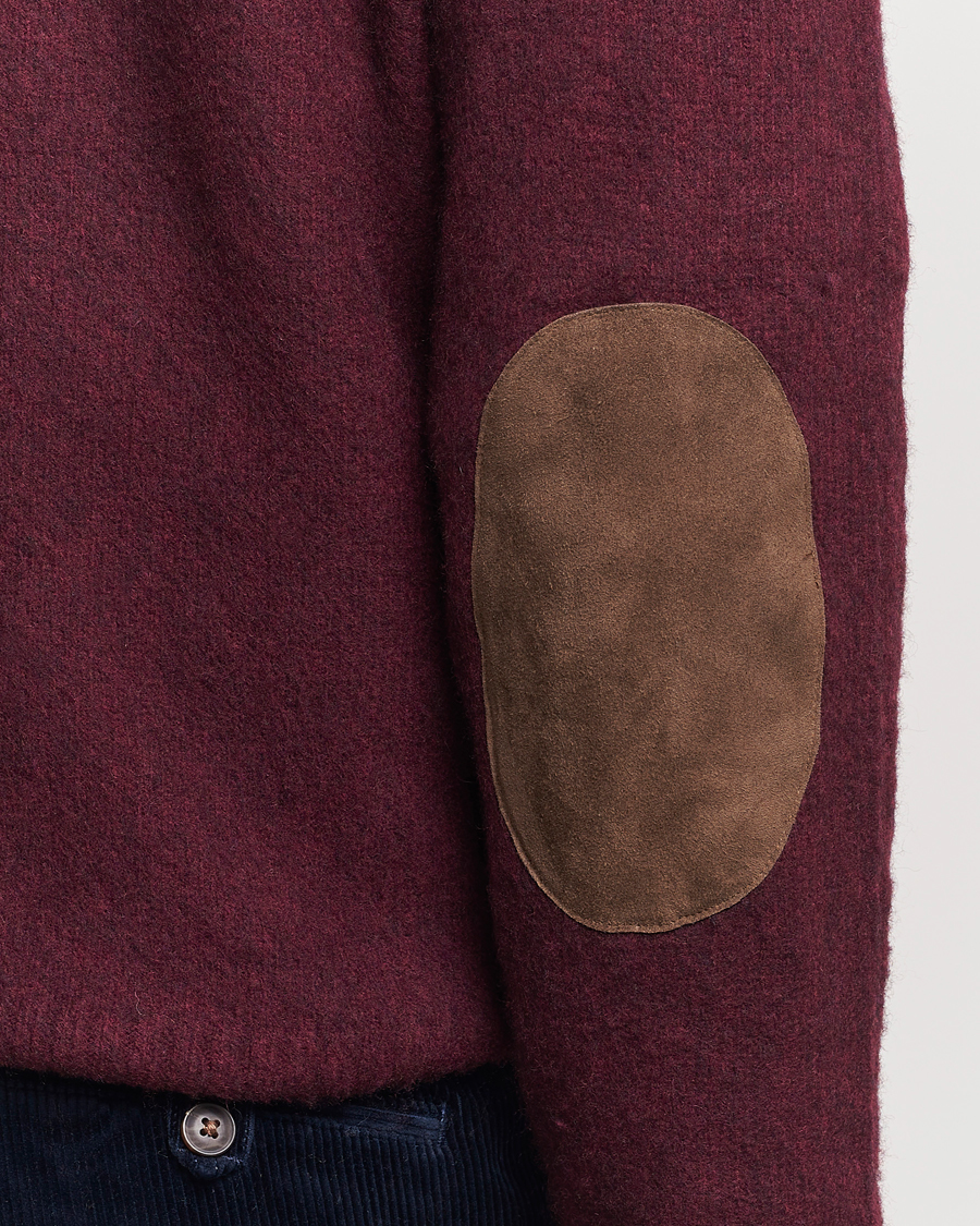 Hombres | Jerséis y prendas de punto | Polo Ralph Lauren | Wool/Cashmere Patch Crew Neck Wine Heather