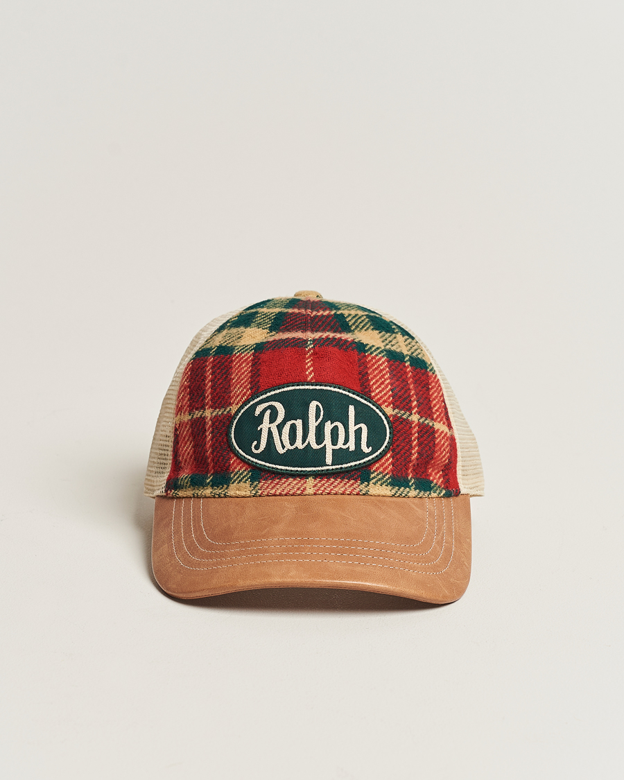 Hombres | Polo Ralph Lauren Flannel Ralph Cap Red/Black Multi | Polo Ralph Lauren | Flannel Ralph Cap Red/Black Multi