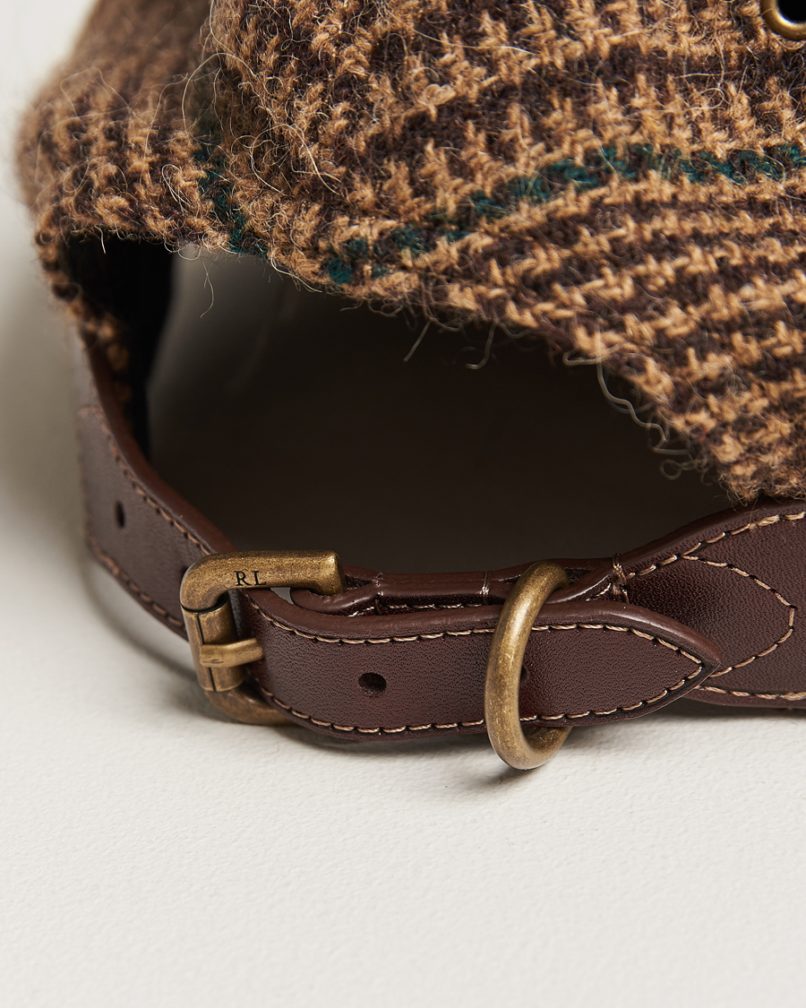 Hombres | Polo Ralph Lauren Glenplaid Overcheck Cap Camel | Polo Ralph Lauren | Glenplaid Overcheck Cap Camel