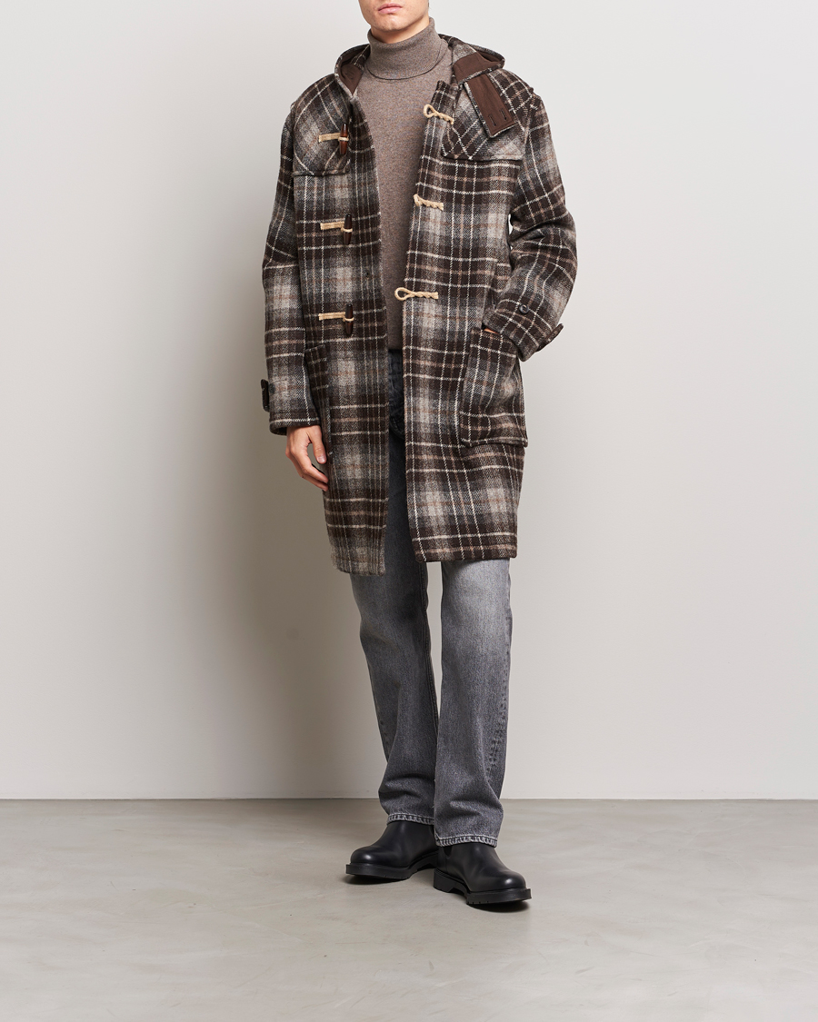 Hombres | Abrigos y chaquetas | Gloverall | De Bonne Facutre Wool Duffle Coat Black/Grey