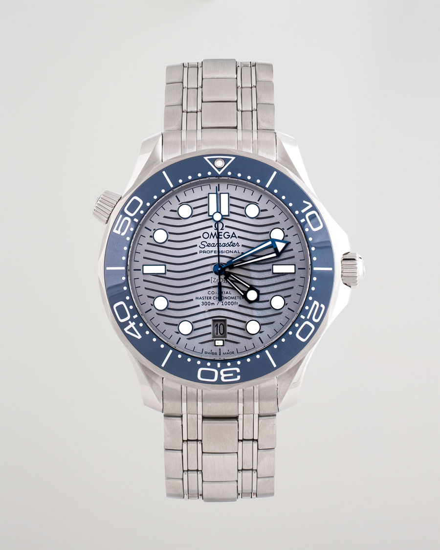 Hombres | Omega Pre-Owned Seamaster Diver 300M 210.30.42.20.06.001 Steel Sil Steel Black | Omega Pre-Owned | Seamaster Diver 300M 210.30.42.20.06.001 Steel Sil Steel Black