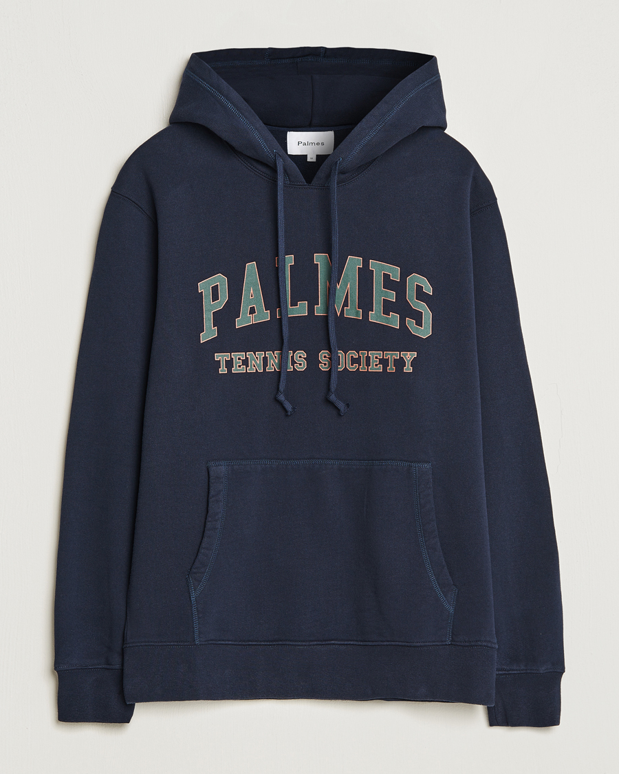 Hombres | Jerséis y prendas de punto | Palmes | Mats Hooded Sweatshirt Navy