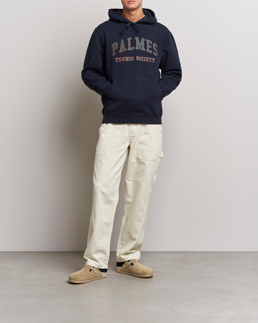Hombres | Jerséis y prendas de punto | Palmes | Mats Hooded Sweatshirt Navy