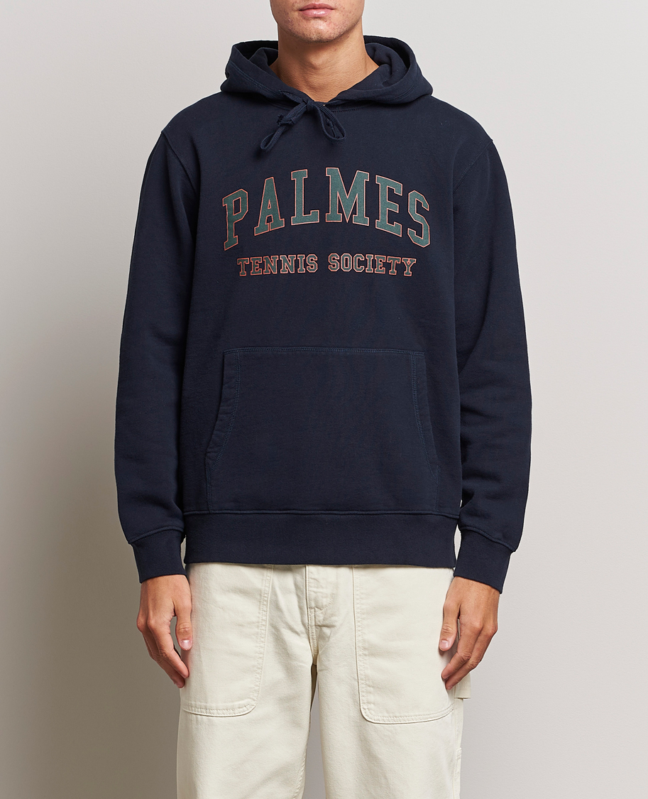 Hombres | Jerséis y prendas de punto | Palmes | Mats Hooded Sweatshirt Navy