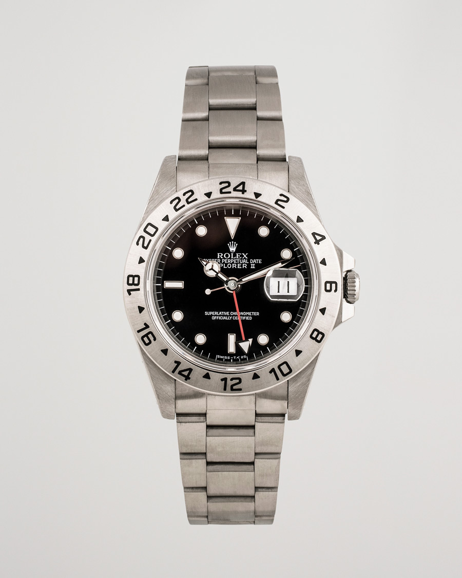 Hombres | Rolex Pre-Owned Explorer II 16570 Steel Black | Rolex Pre-Owned | Explorer II 16570 Steel Black