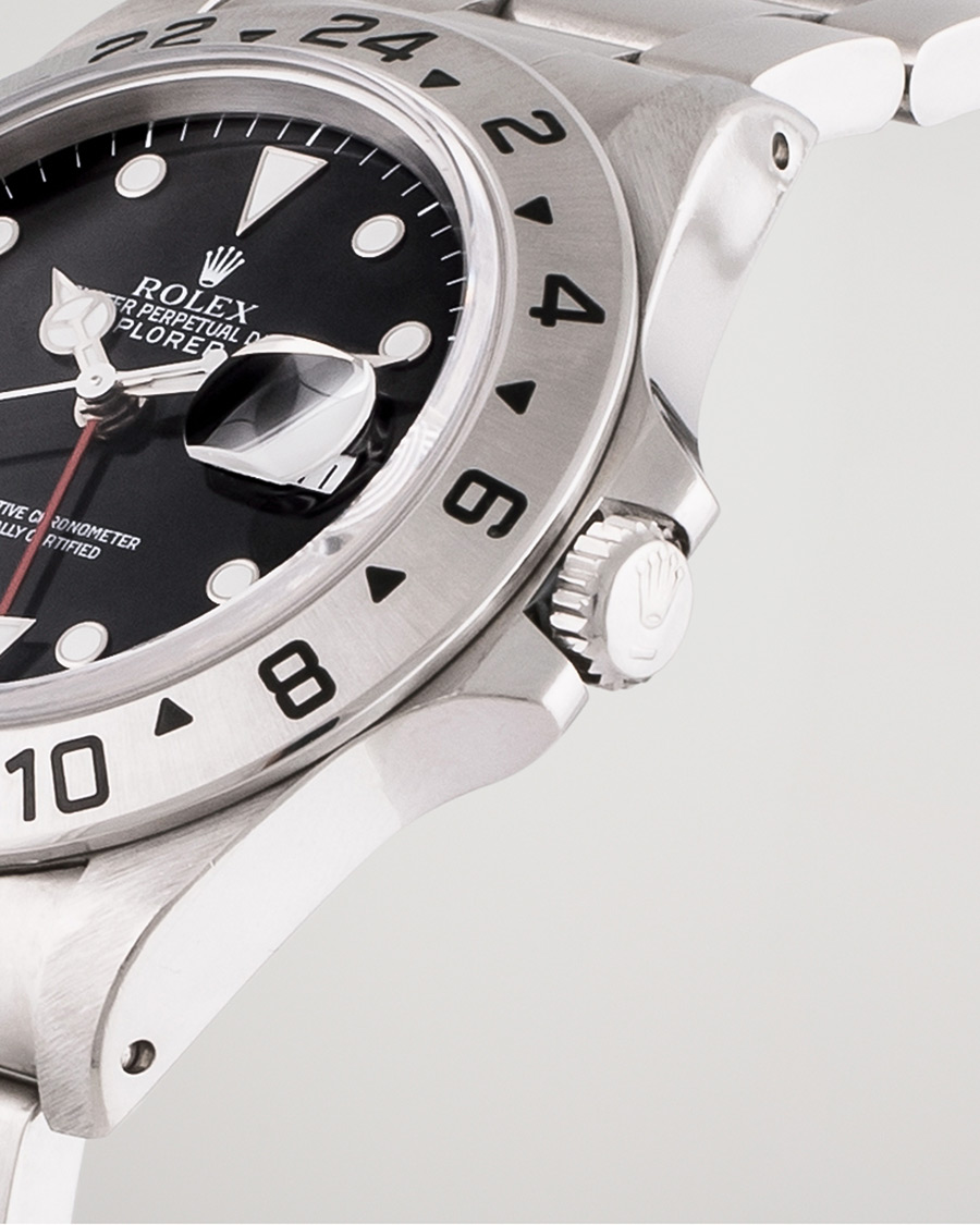 Hombres | Rolex Pre-Owned Explorer II 16570 Steel Black | Rolex Pre-Owned | Explorer II 16570 Steel Black