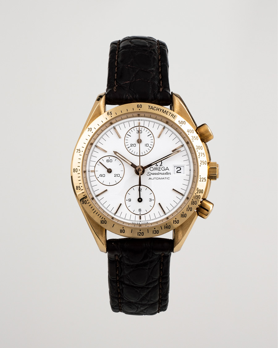 Hombres | Omega Pre-Owned Speedmaster Date 18K 3611.20.29 Steel White | Omega Pre-Owned | Speedmaster Date 18K 3611.20.29 Steel White