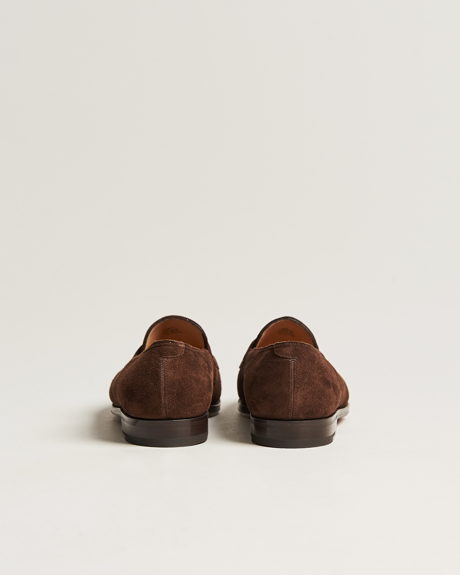Hombres | Mocasines | John Lobb | Lopez Penny Loafer Dark Brown Suede
