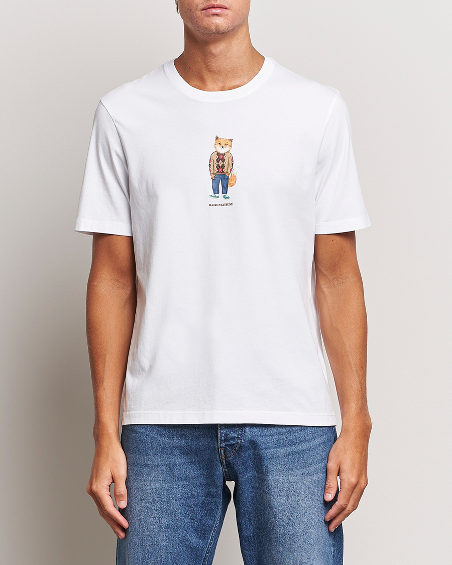 Hombres | Camisetas | Maison Kitsuné | Dressed Fox T-Shirt White