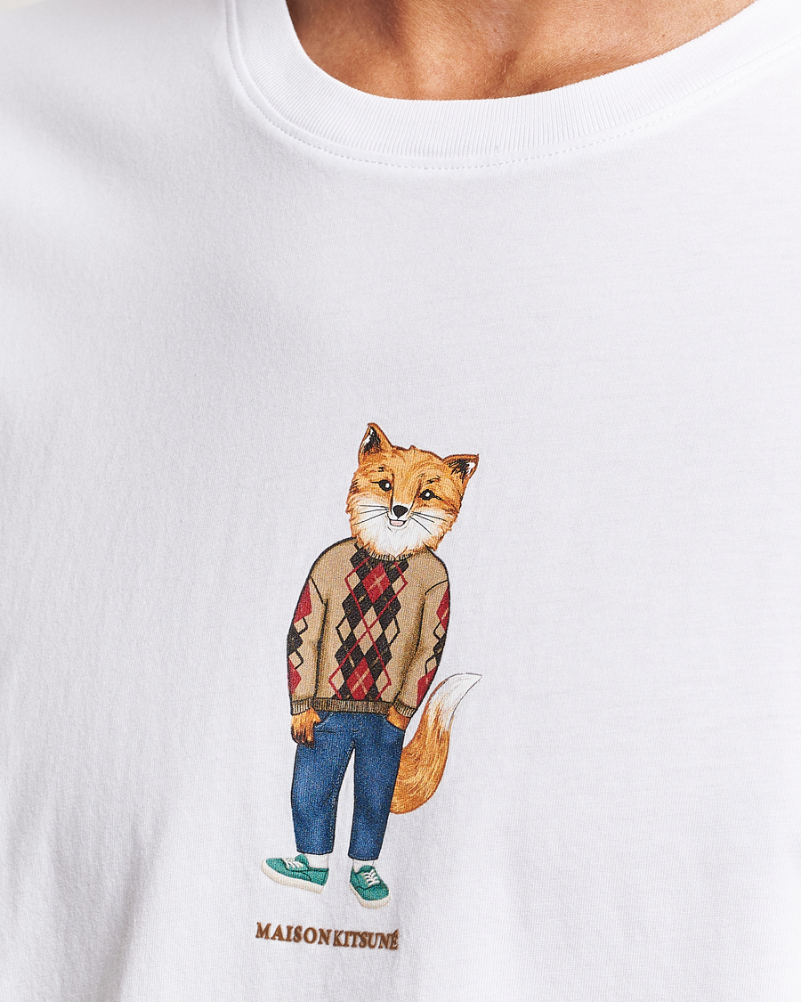 Hombres | Camisetas | Maison Kitsuné | Dressed Fox T-Shirt White