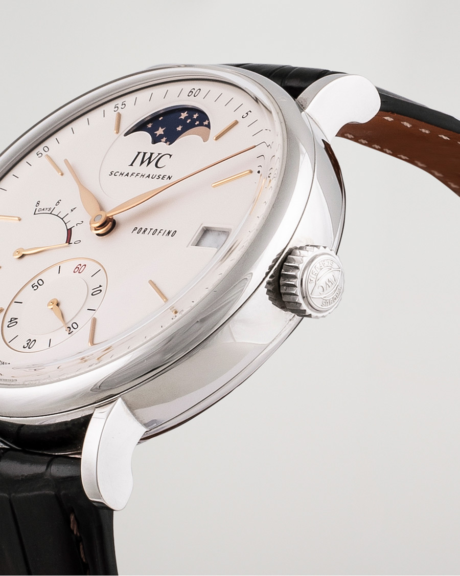 Hombres | IWC Pre-Owned Portofino Moon Phase IW516401 Steel White | IWC Pre-Owned | Portofino Moon Phase IW516401 Steel White