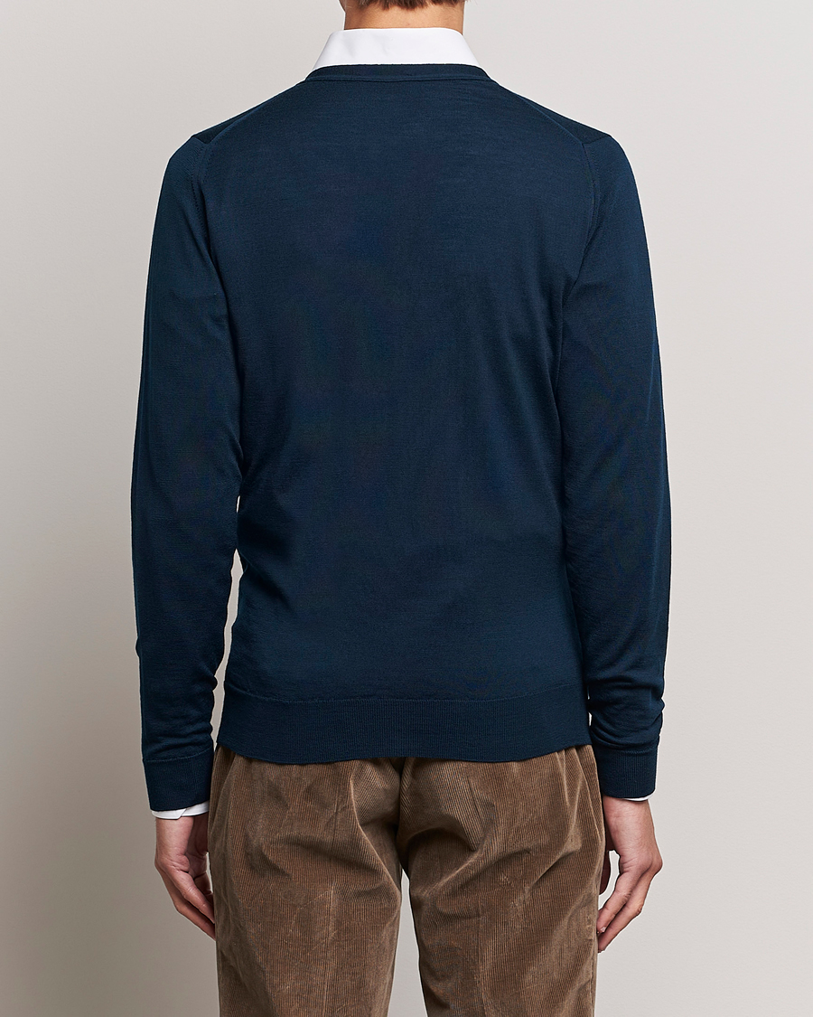 Hombres | Jerséis y prendas de punto | John Smedley | Petworth Extra Fine Merino Cardigan Orion Green