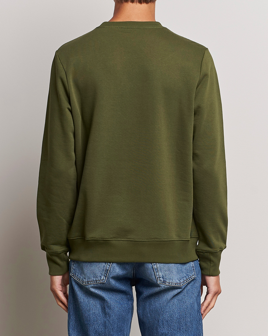 Hombres | Jerséis y prendas de punto | PS Paul Smith | Organic Cotton Zebra Sweatshirt Olive